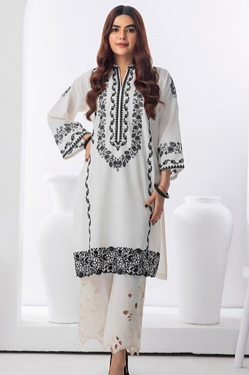 White & Black Co-Ord Set
