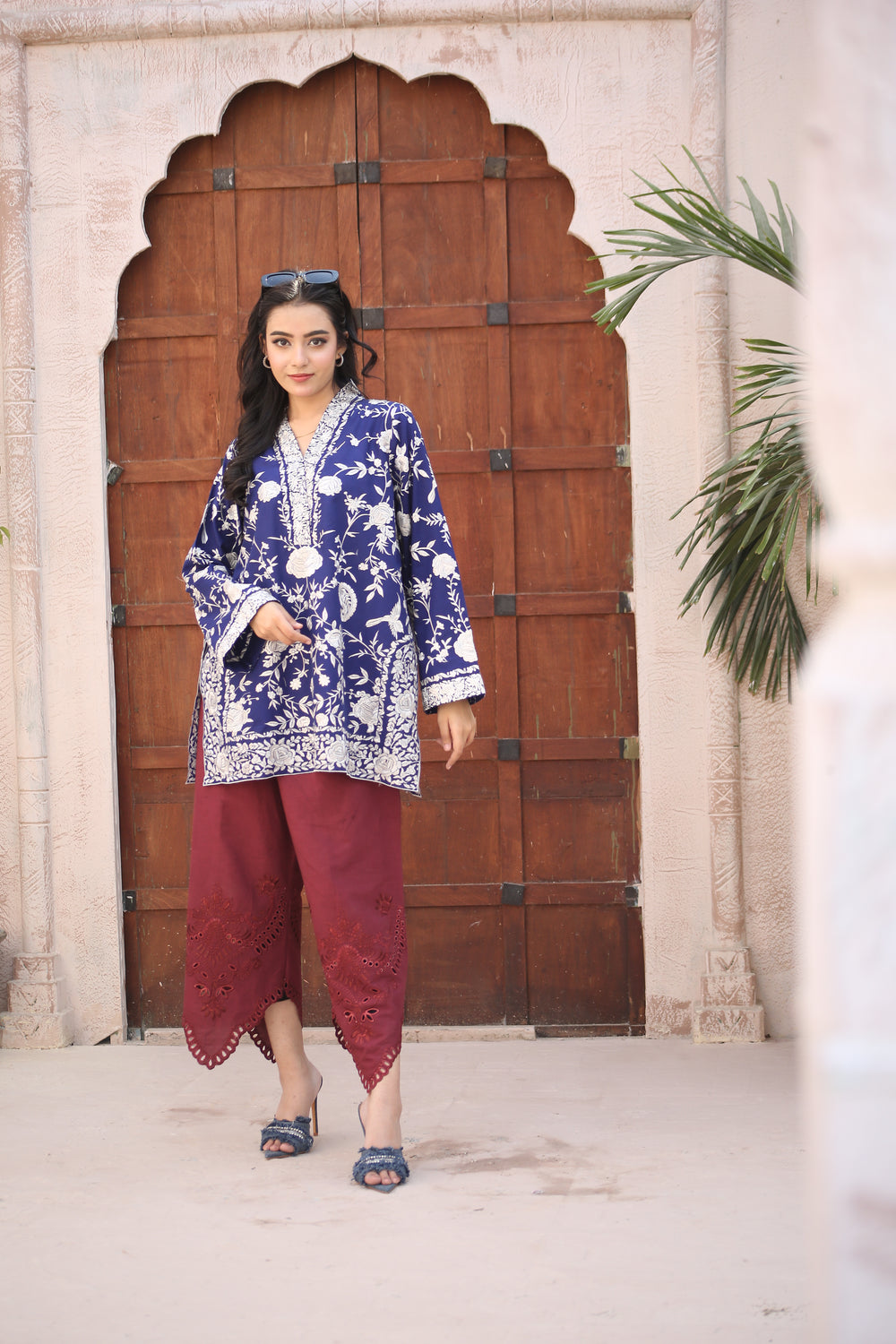 BLUE GHARA CO-ORD