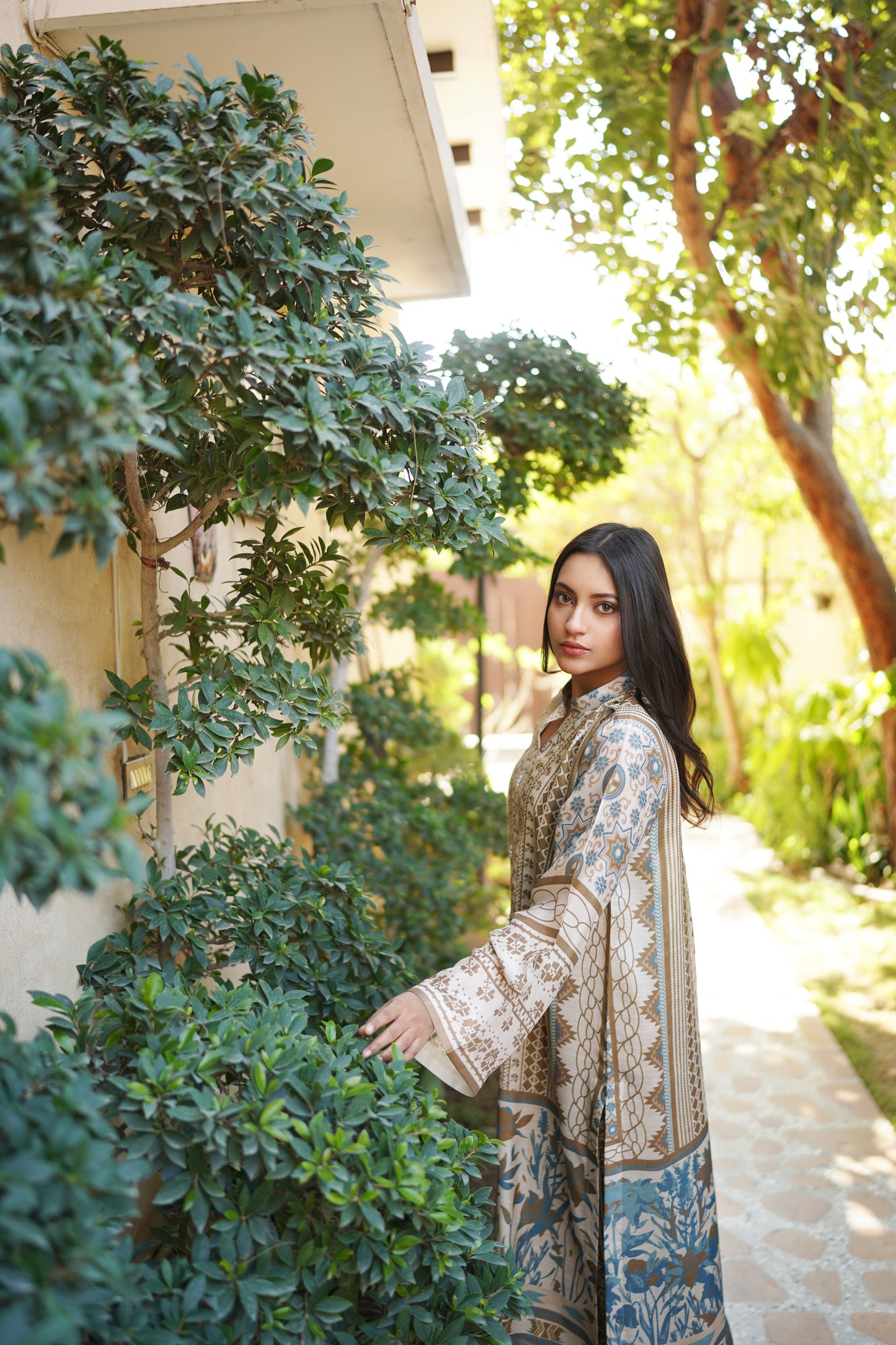 AJRAK STYLE PRINTED 2 PCS DRESS