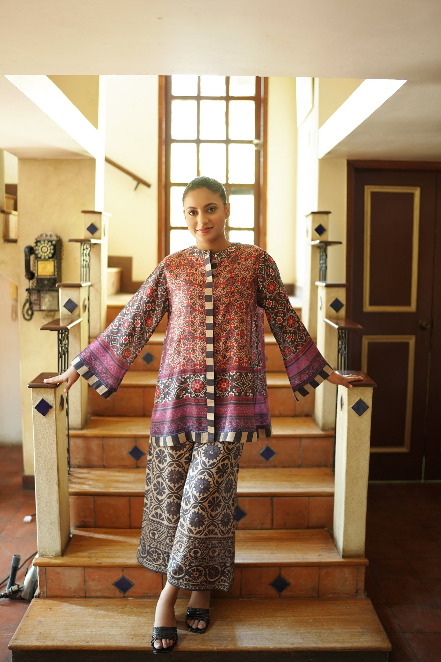 AJRAK STYLE PRINTED CO-ORD SET