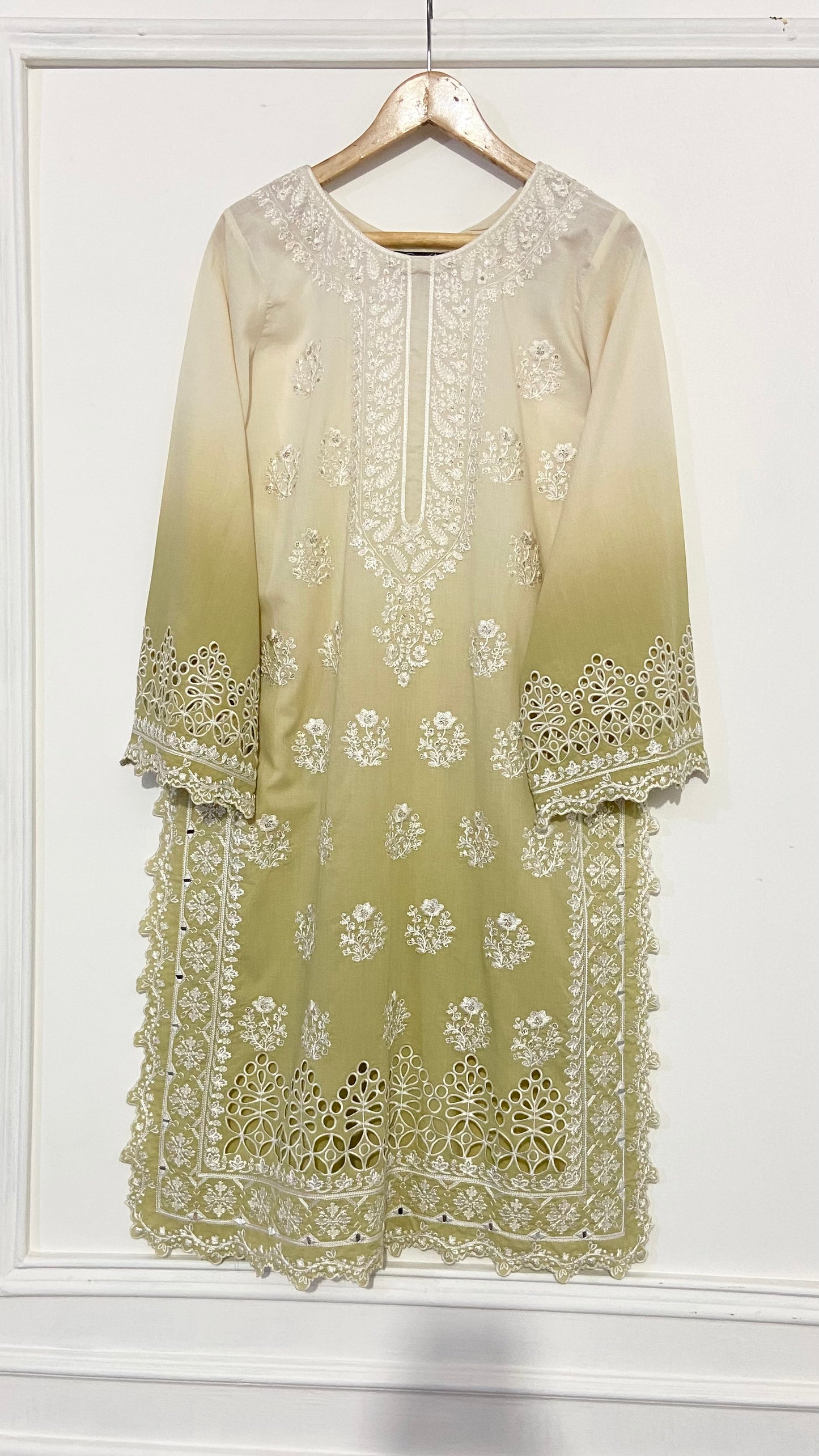 SHADED OLIVE GREEN KURTA