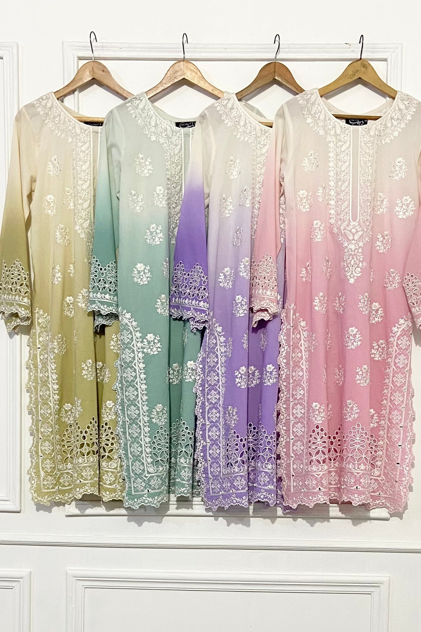 SHADED PINK & WHITE KURTA