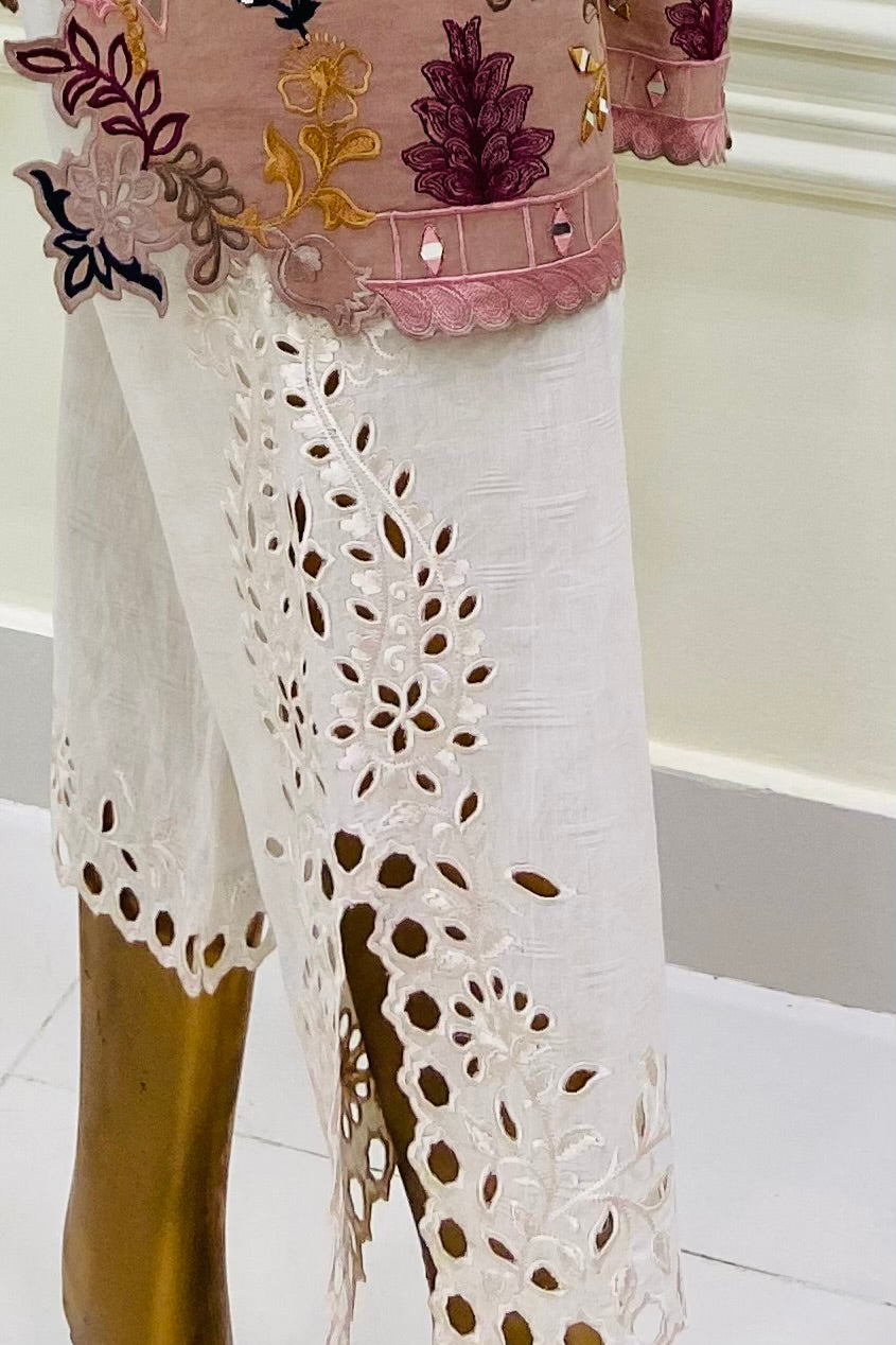 Ivory Cut Work Pant