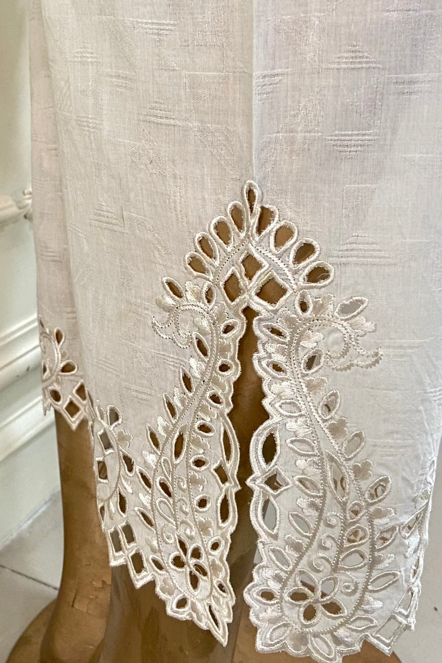 Ivory Cut Work Pant