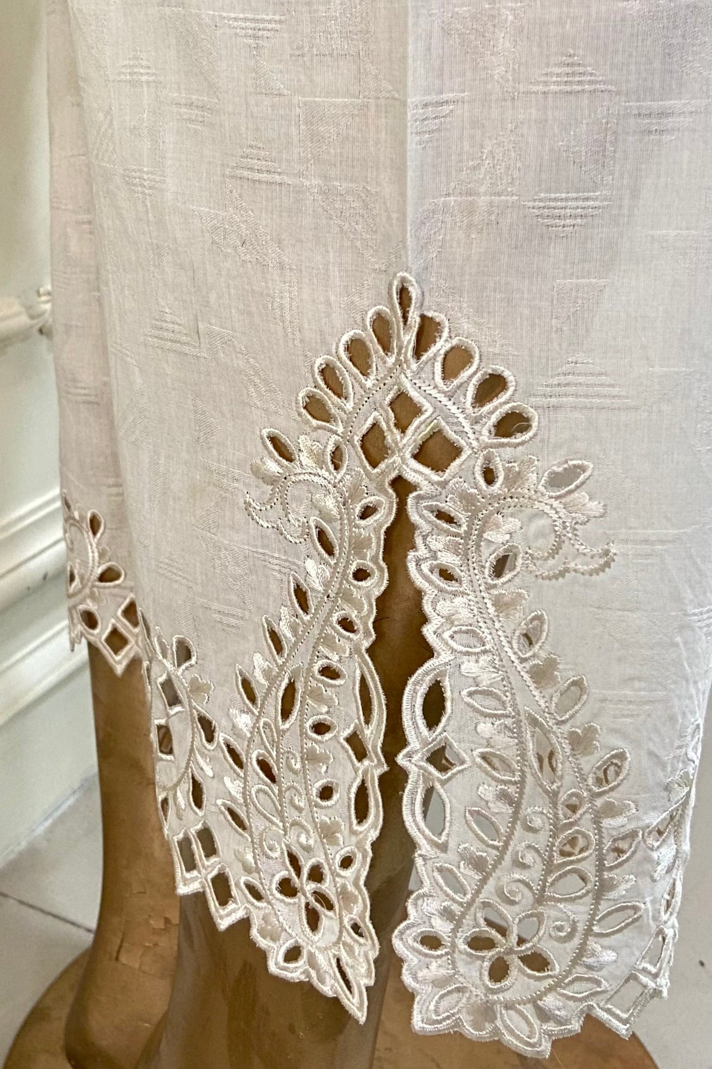 Ivory Cut Work Pant