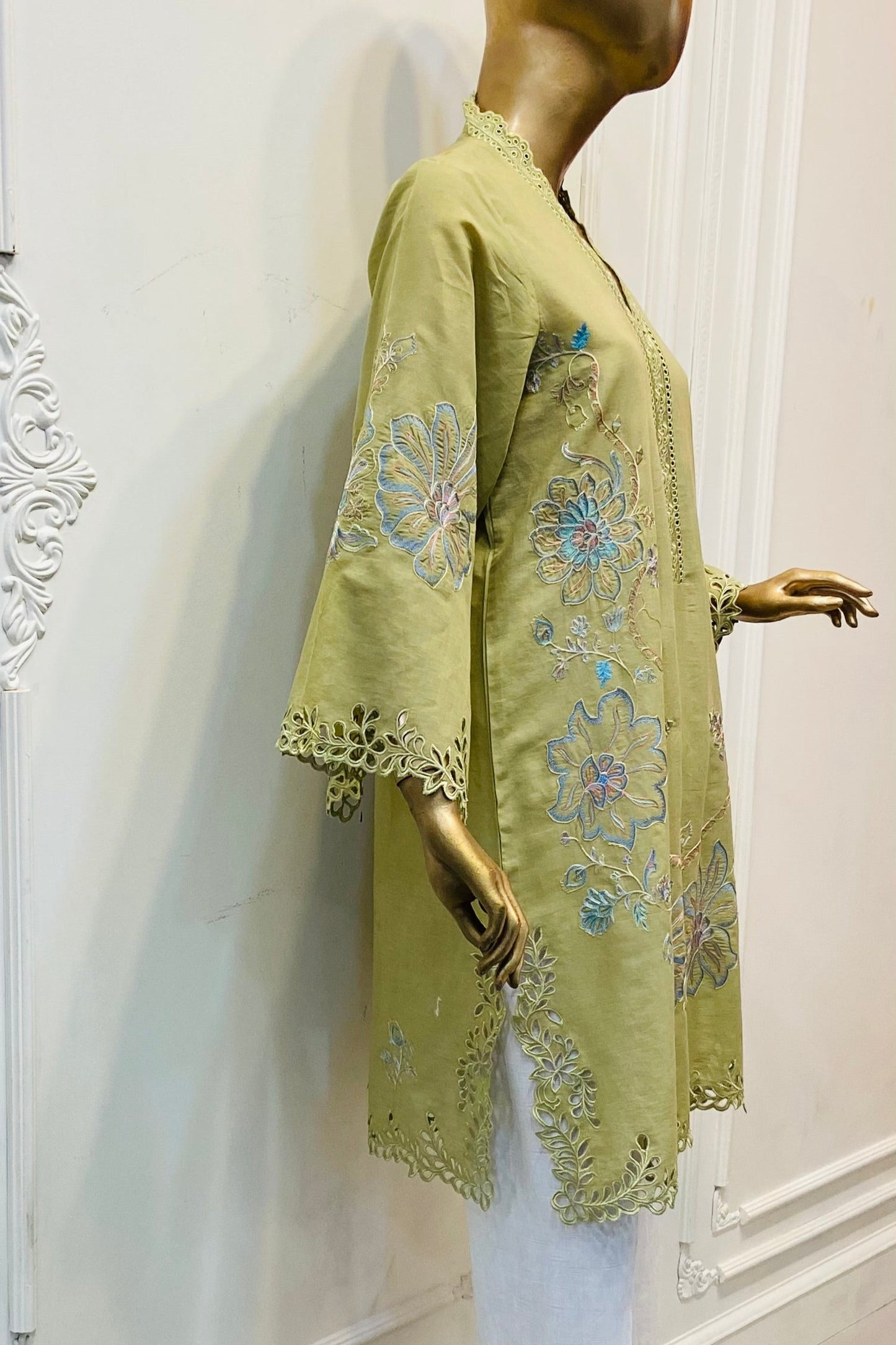 Light Mehndi Kurta