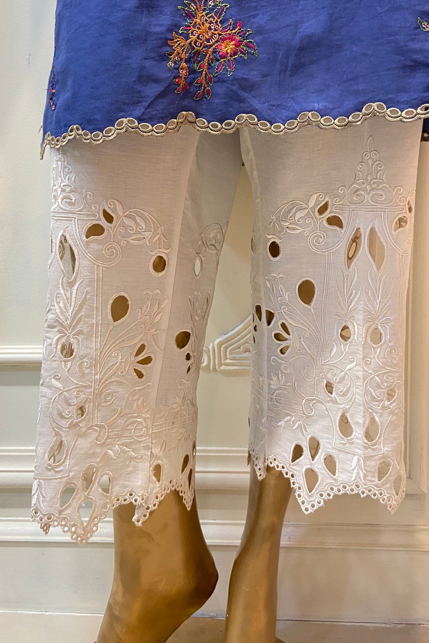 Ivory Cut Work Pant