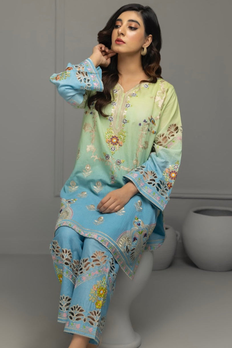 Shaded Green & Blue Co-Ord Sets