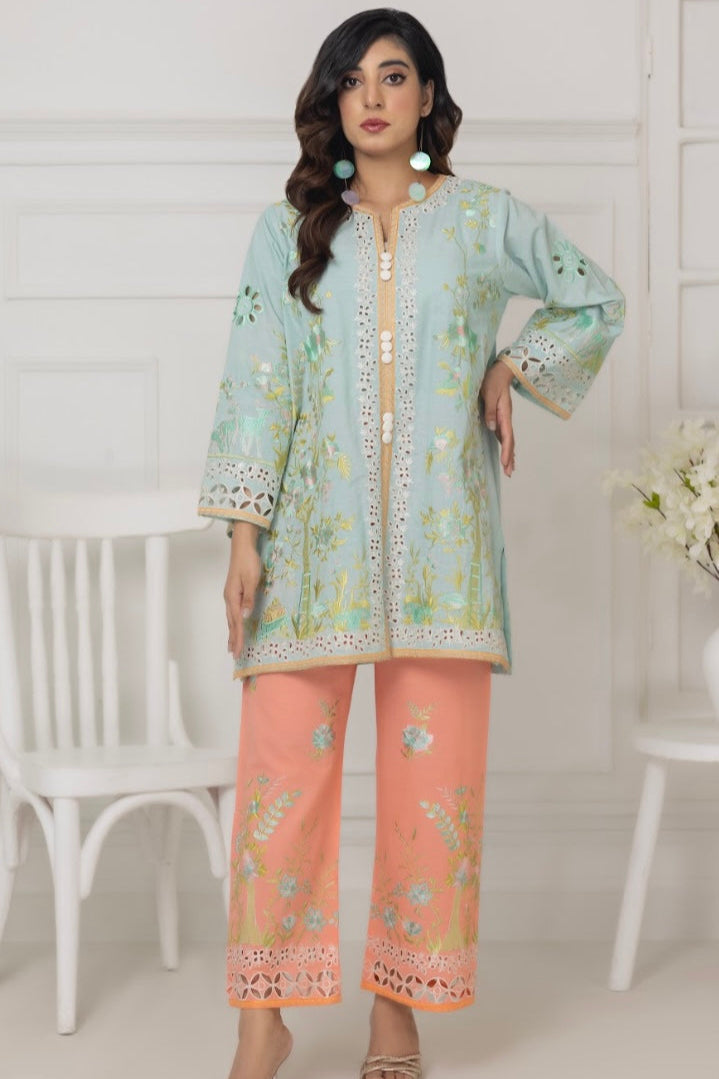 Sky Blue & Peachy Orange Co-Ord Sets