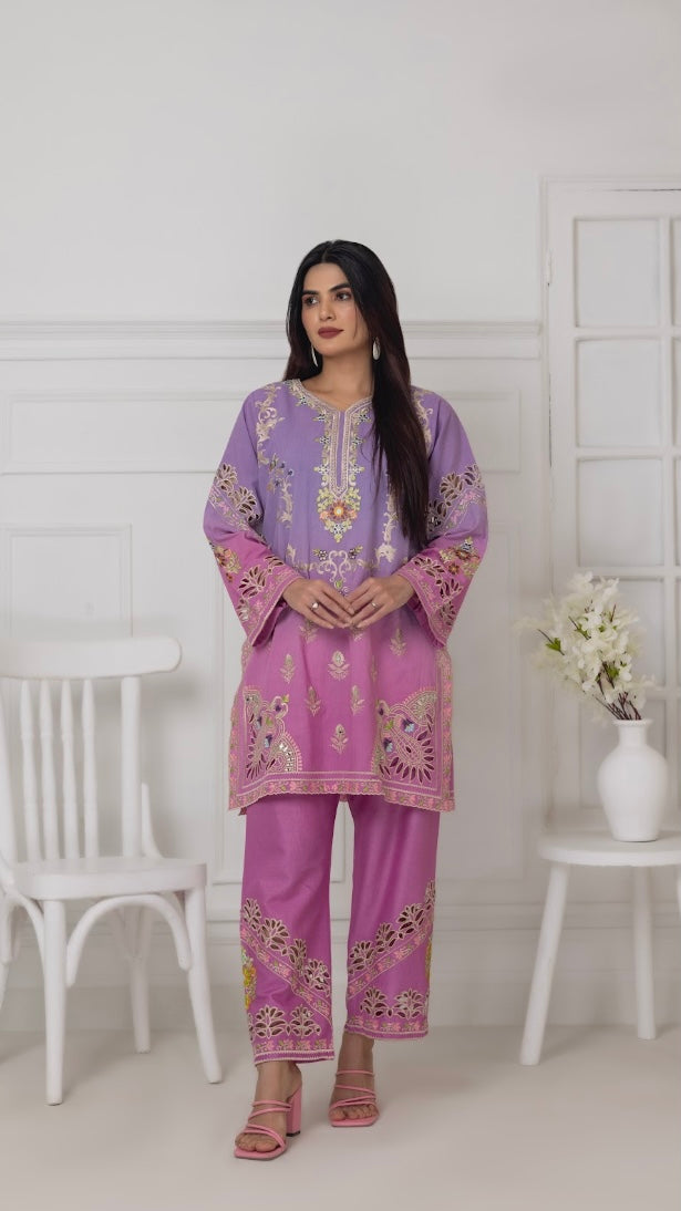 Shaded Purple & Pink Co-Ord Sets