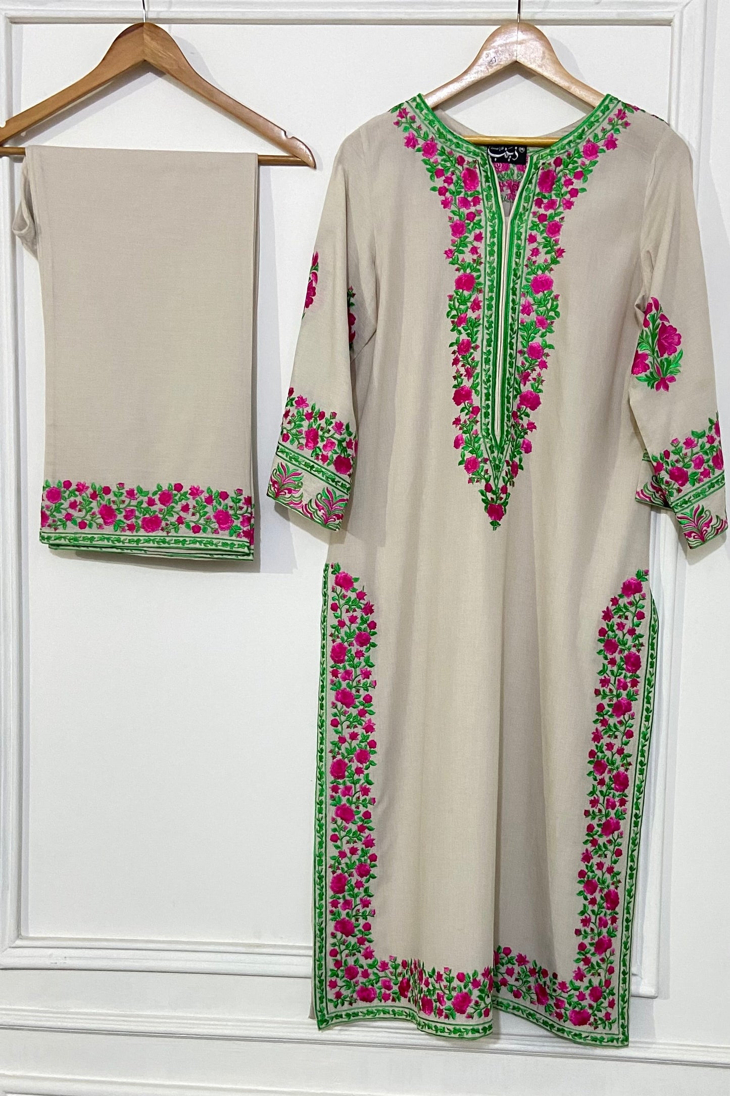light champagne pant kurta