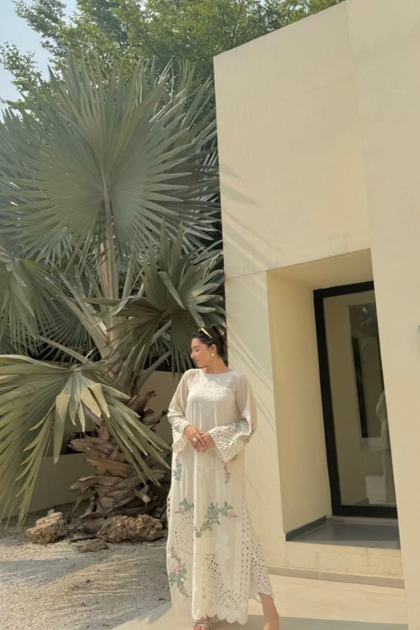 IVORY KAFTAN 2PCS