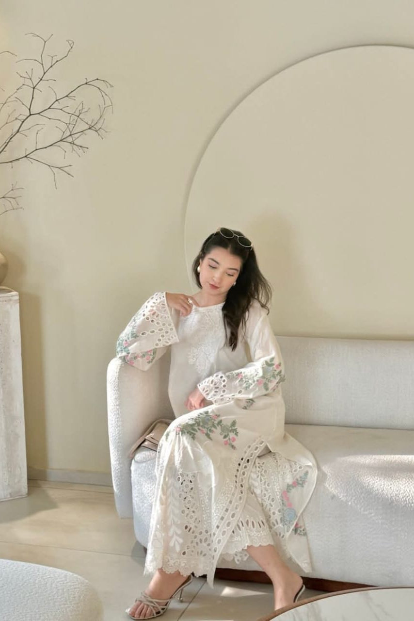 IVORY KAFTAN 2PCS