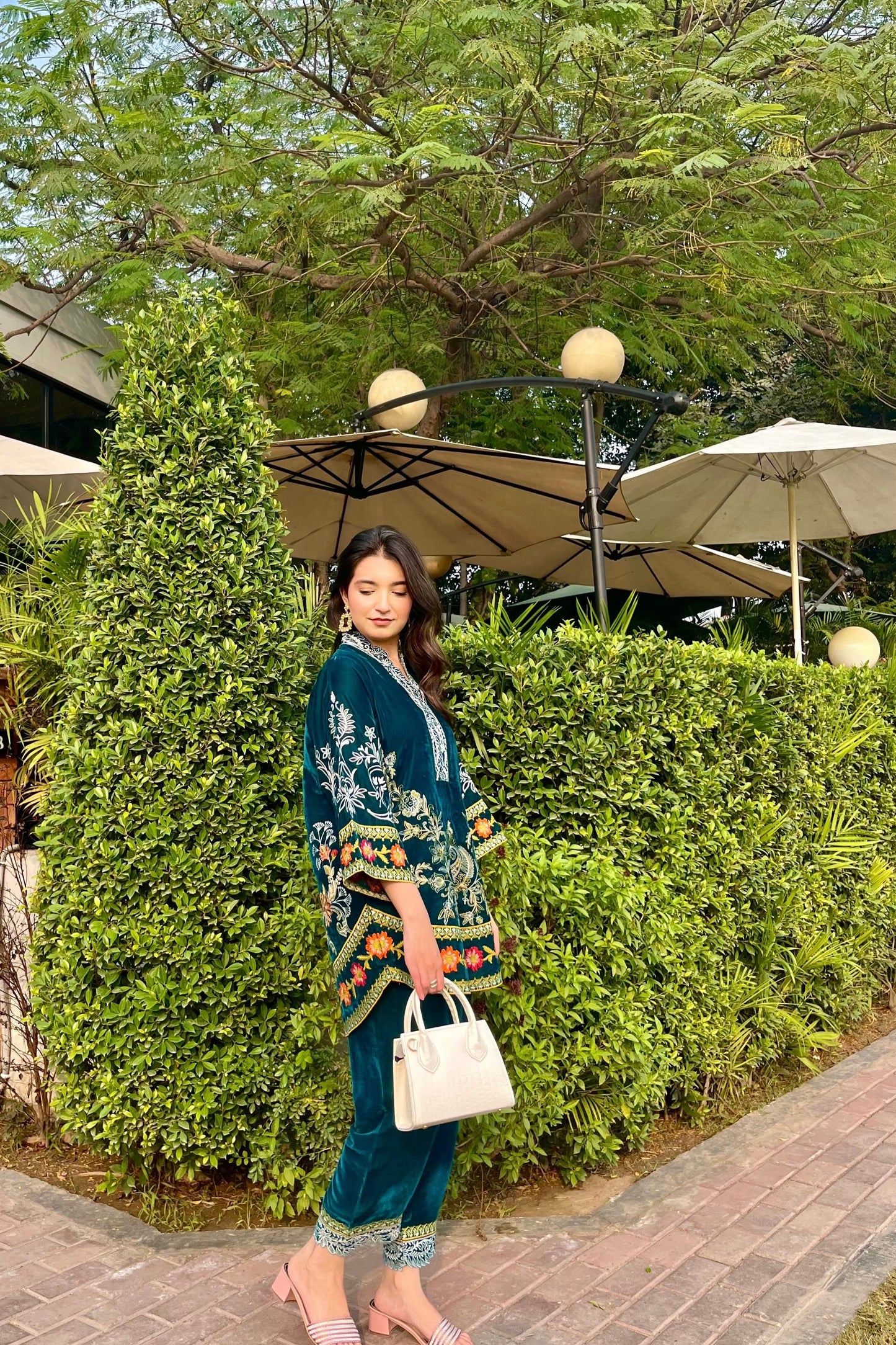 velvet-co-ord (ocean green)