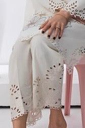 Ivory Cut Work Pant