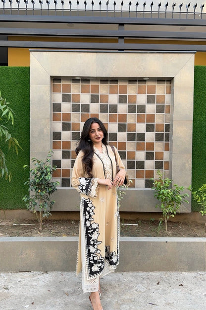 BEIGE LONG KURTA
