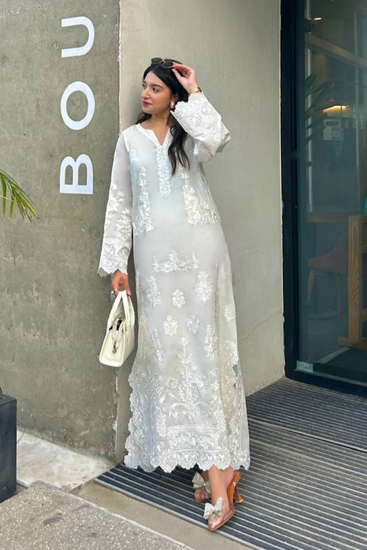WHITE 2PCS kaftan