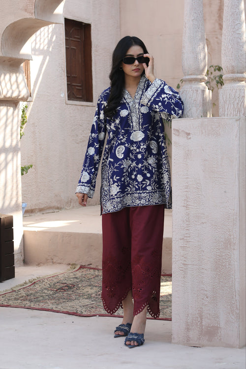 BLUE  GHARA CO-ORD