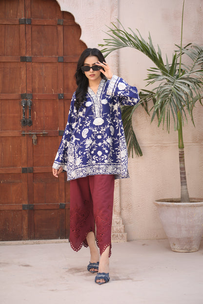 BLUE  GHARA CO-ORD