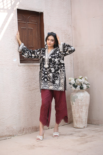 BLACK GHARA CO-ORD