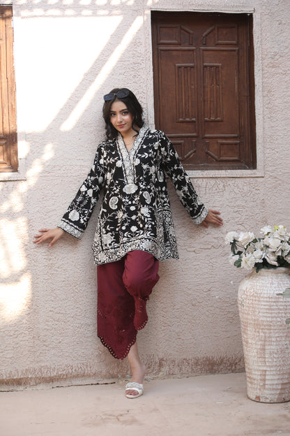 BLACK GHARA CO-ORD