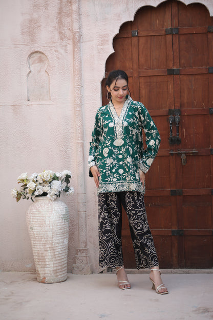 GREEN  GHARA CO-ORD