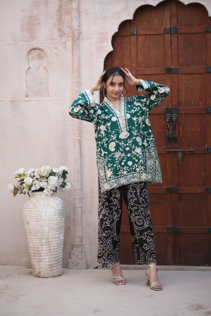 GREEN  GHARA CO-ORD