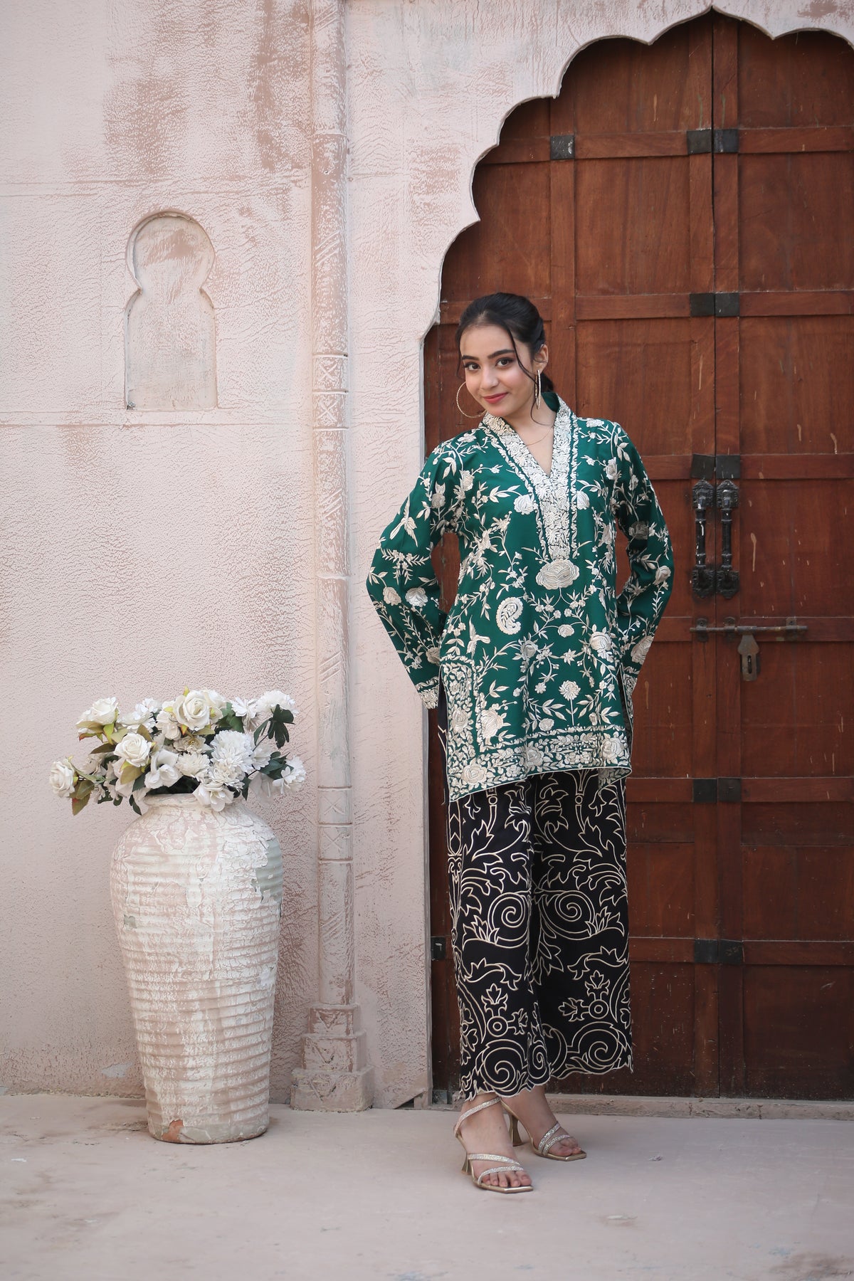 GREEN  GHARA CO-ORD