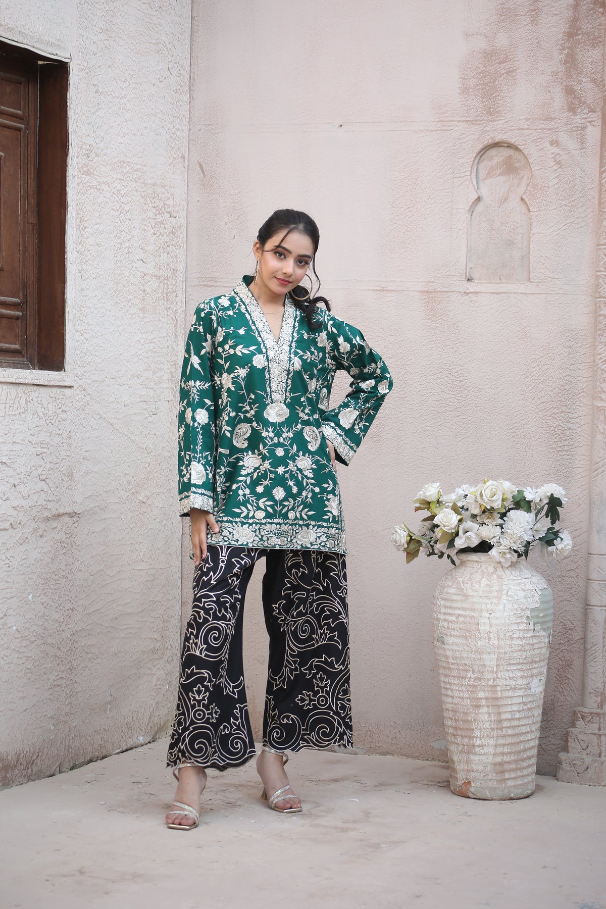 GREEN  GHARA CO-ORD
