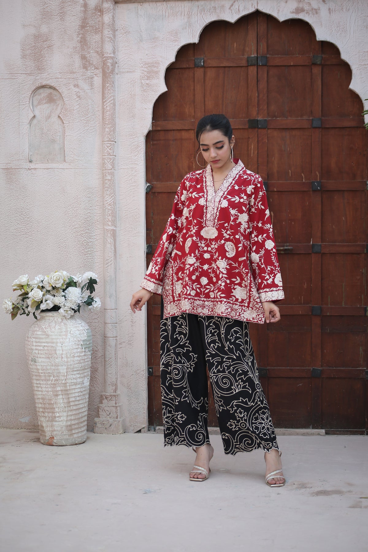 RED GHARA CO-ORD