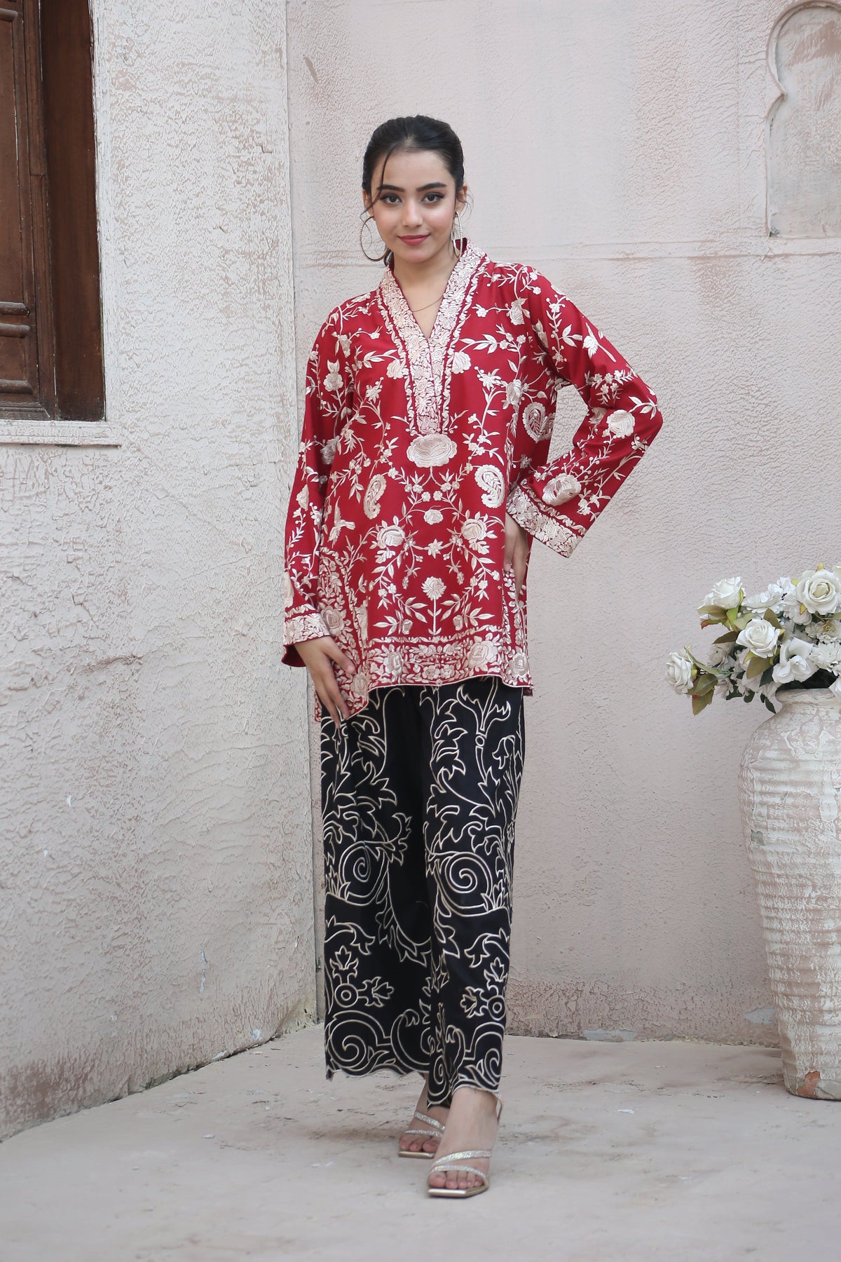 RED GHARA CO-ORD