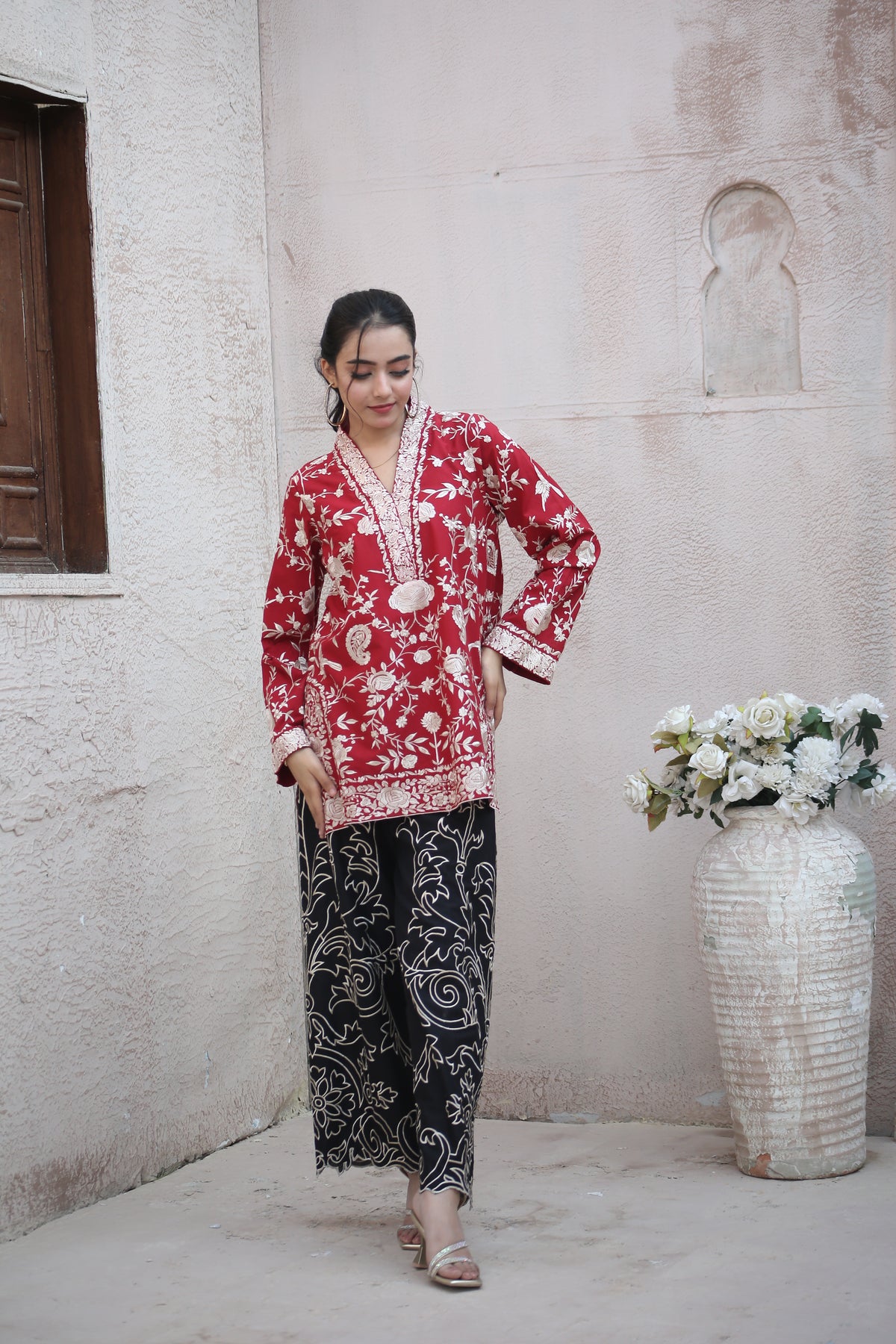 RED GHARA CO-ORD
