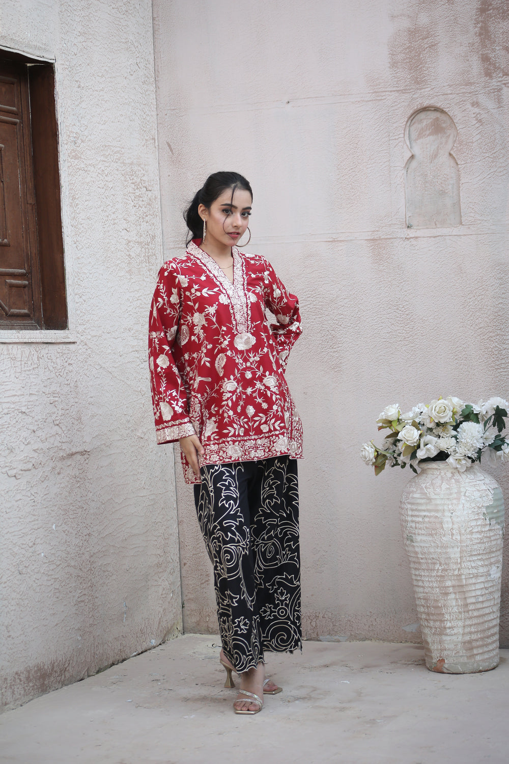 RED GHARA CO-ORD