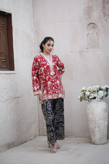 RED GHARA CO-ORD