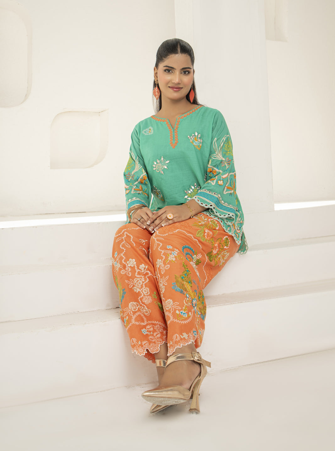 SEA GREEN ORANGE