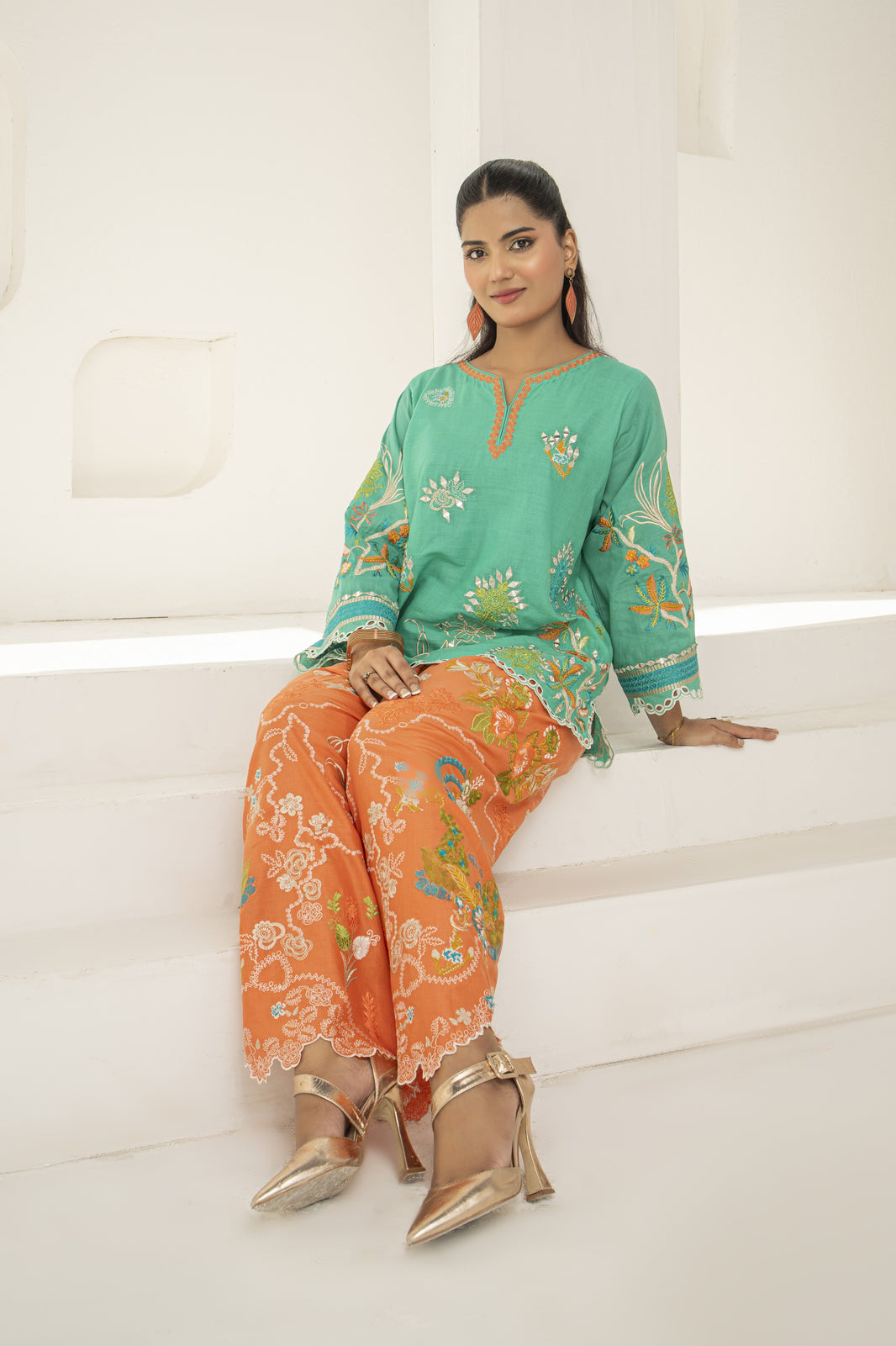 SEA GREEN ORANGE