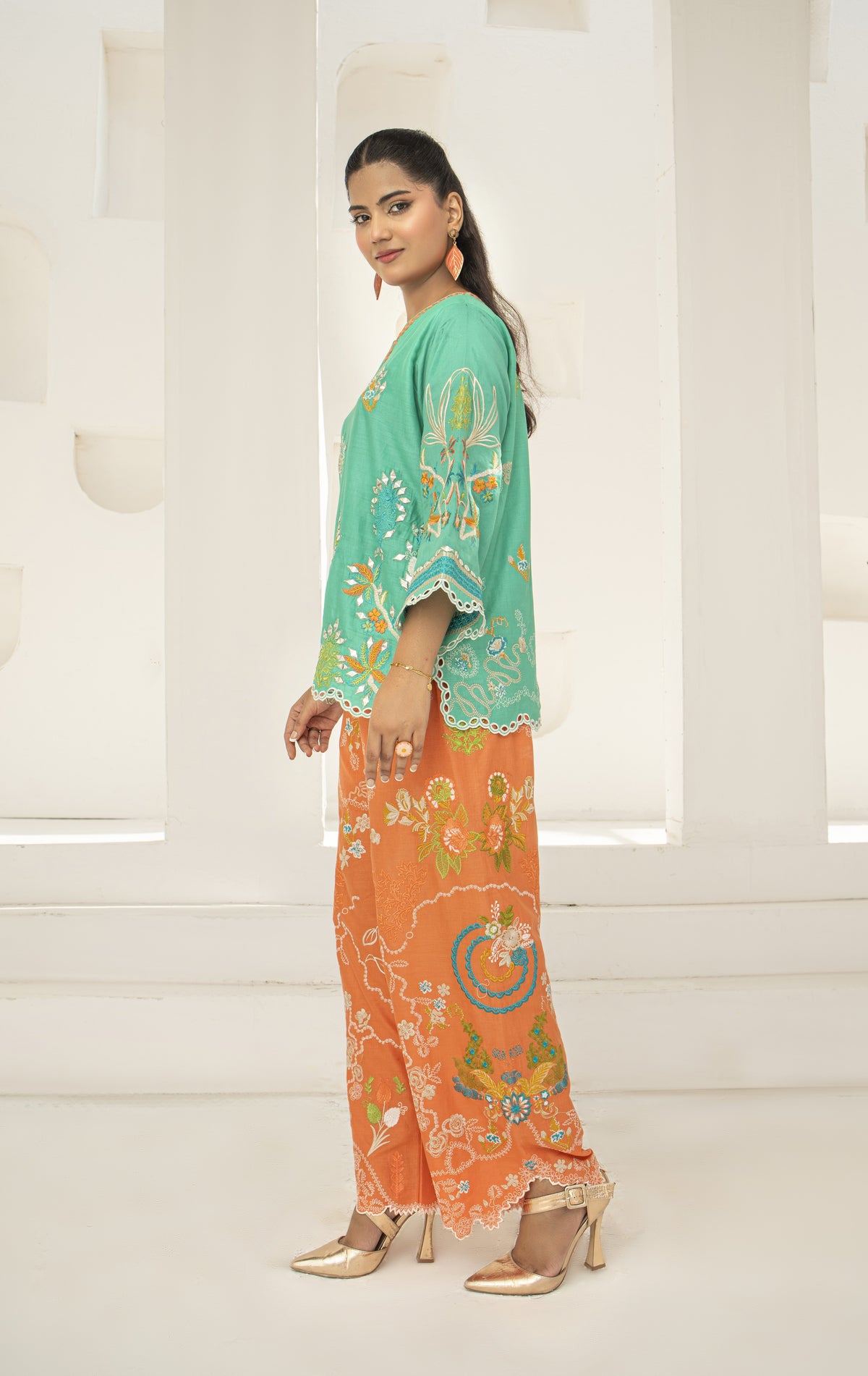 SEA GREEN ORANGE