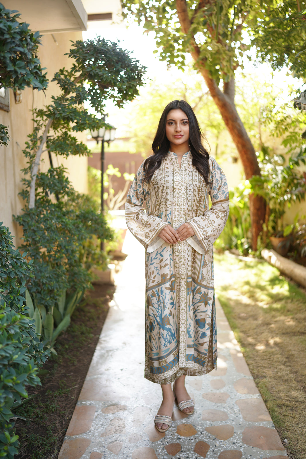 AJRAK STYLE PRINTED 2 PCS DRESS