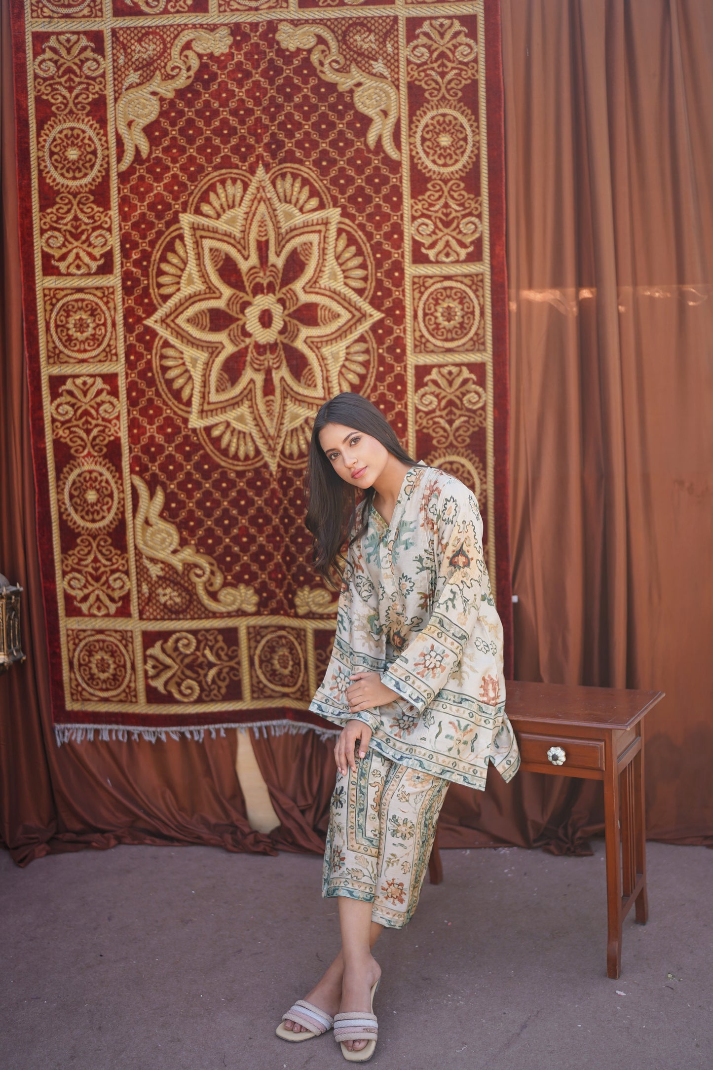 AJRAK STYLE PRINTED CO-ORD SET