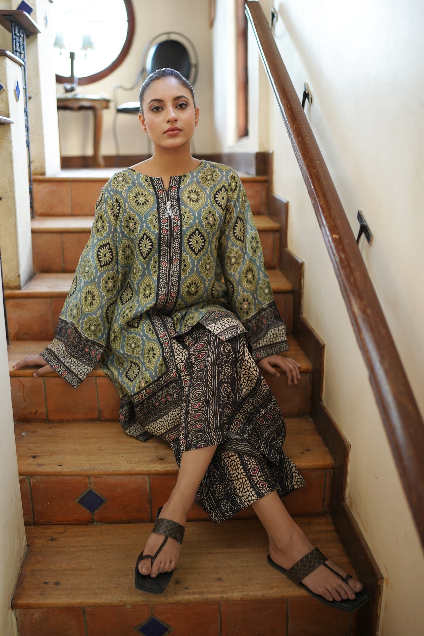 AJRAK STYLE PRINTED CO-ORD SET