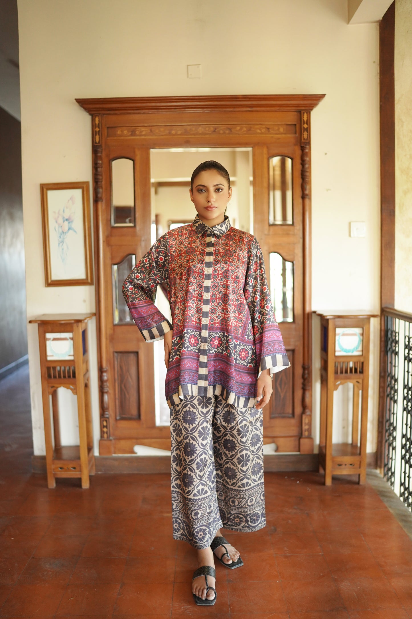 AJRAK STYLE PRINTED CO-ORD SET