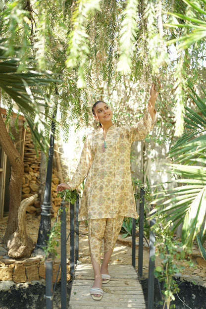 AJRAK STYLE PRINTED CO-ORD SET