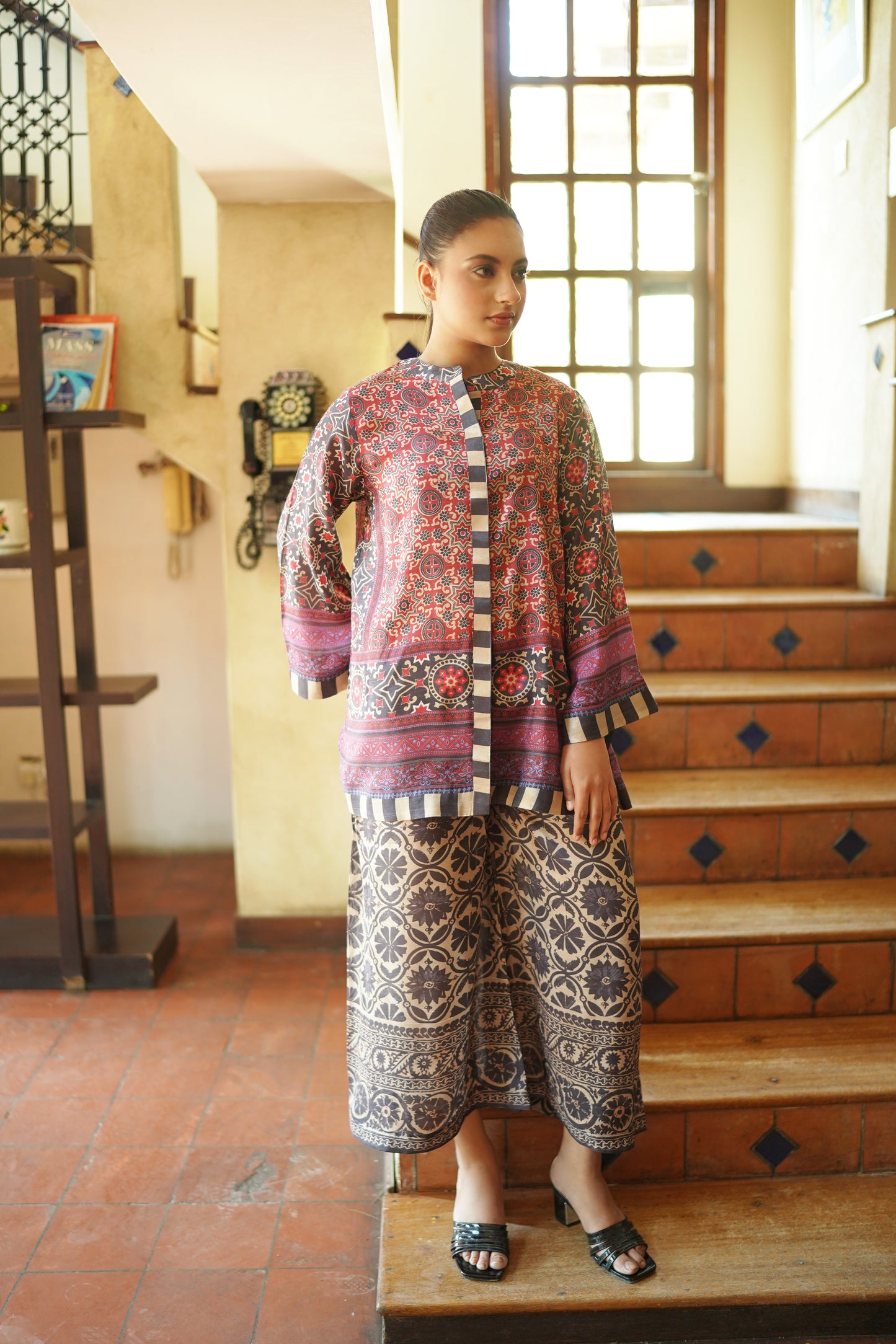AJRAK STYLE PRINTED CO-ORD SET