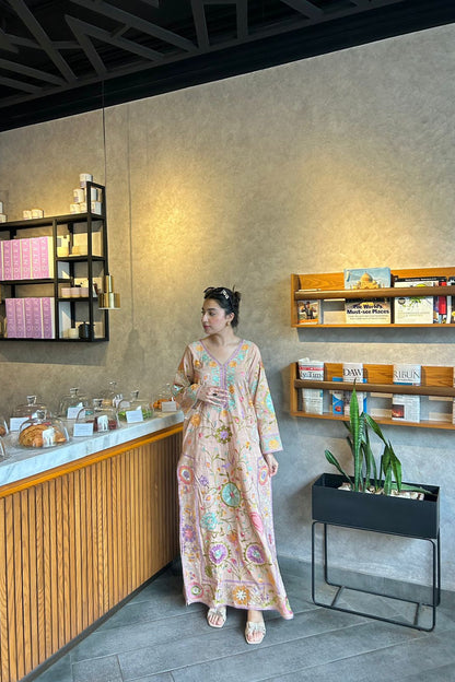 YOGURT PEACH KAFTAN