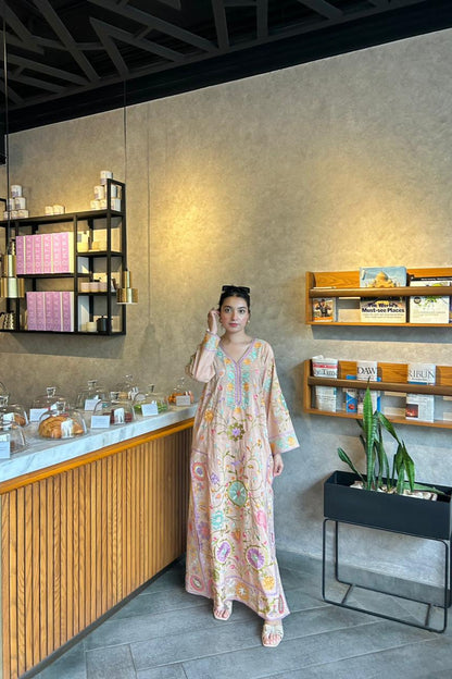 YOGURT PEACH KAFTAN