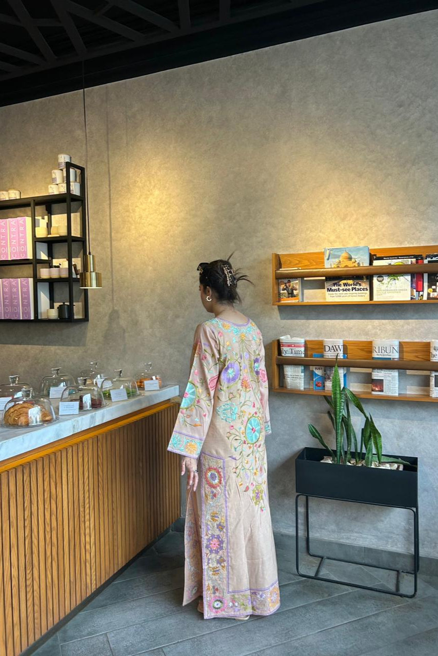 YOGURT PEACH KAFTAN