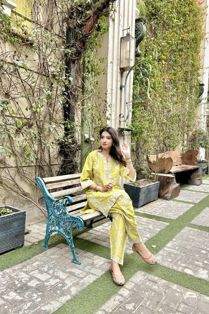 CORN LEMON CO-ORD SET