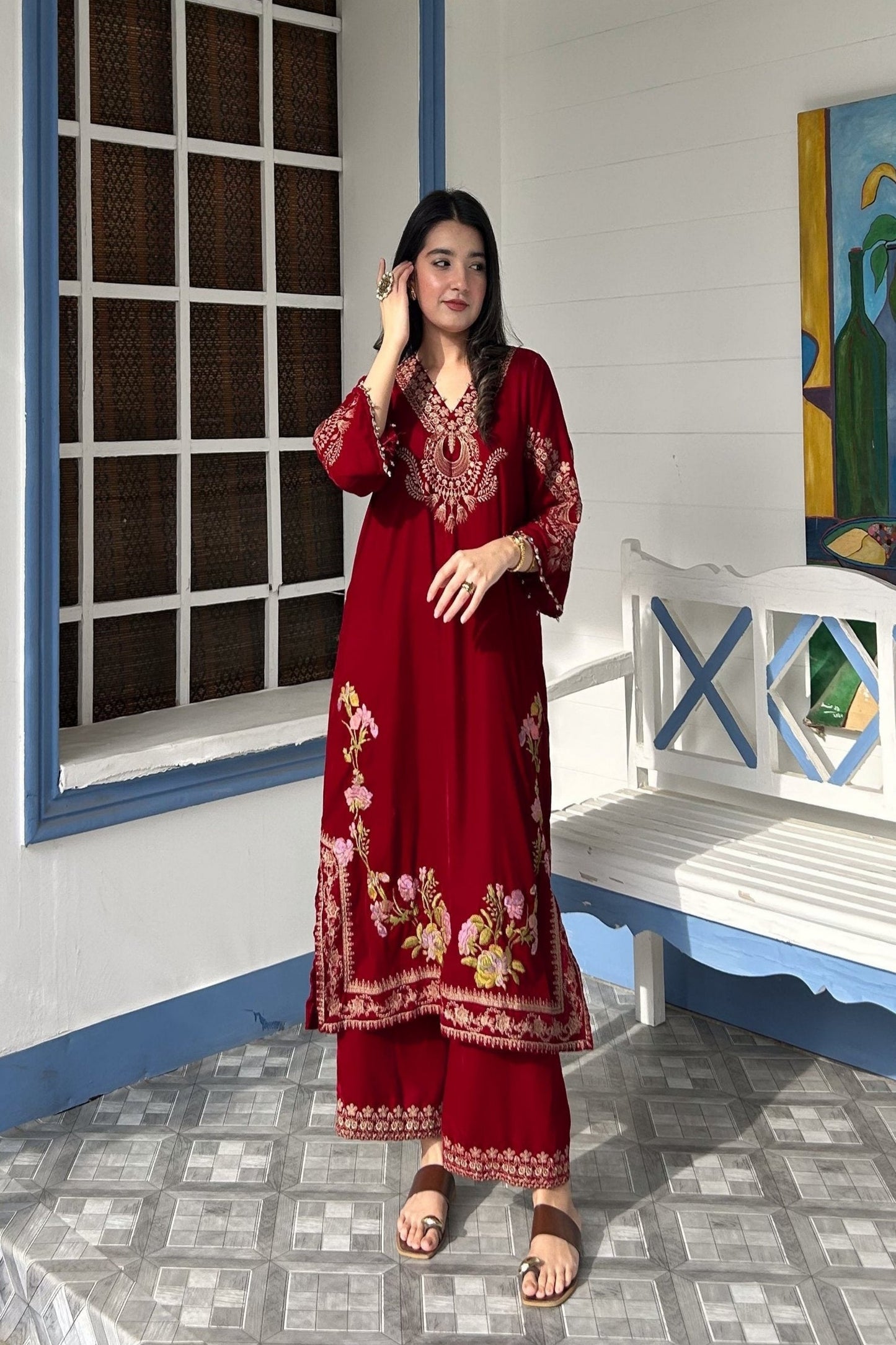 VELVET DARK RED