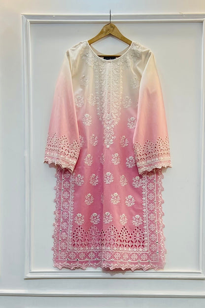 SHADED PINK & WHITE KURTA