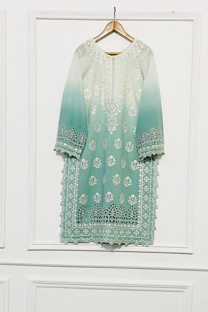 SHADED AQUA GREEN KURTA